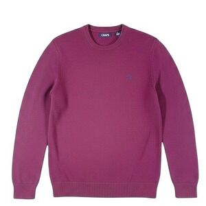 Chaps Mens Burgundy Crewneck‎ Sweater XL All Cotton Classic Preppy Grandpa Core